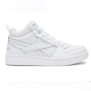 Reebok White High-Top Sneakers with Padded Ankle